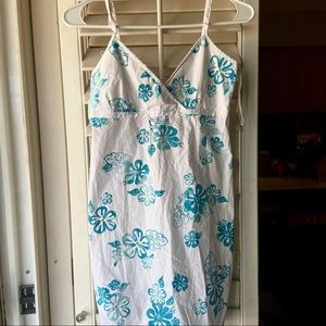 tilt hawaiian halter dress
